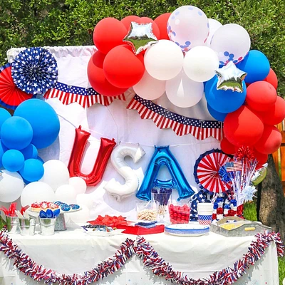 Air-Filled Patriotic Balloon Garland Kit