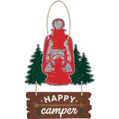 Happy Camper Metal Stacked Sign, 10.3in x 13in