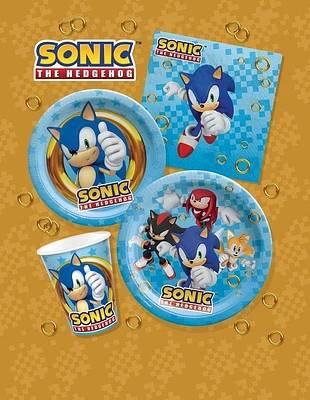 Sonic the Hedgehog Paper Dessert Plates, 7in, 8ct
