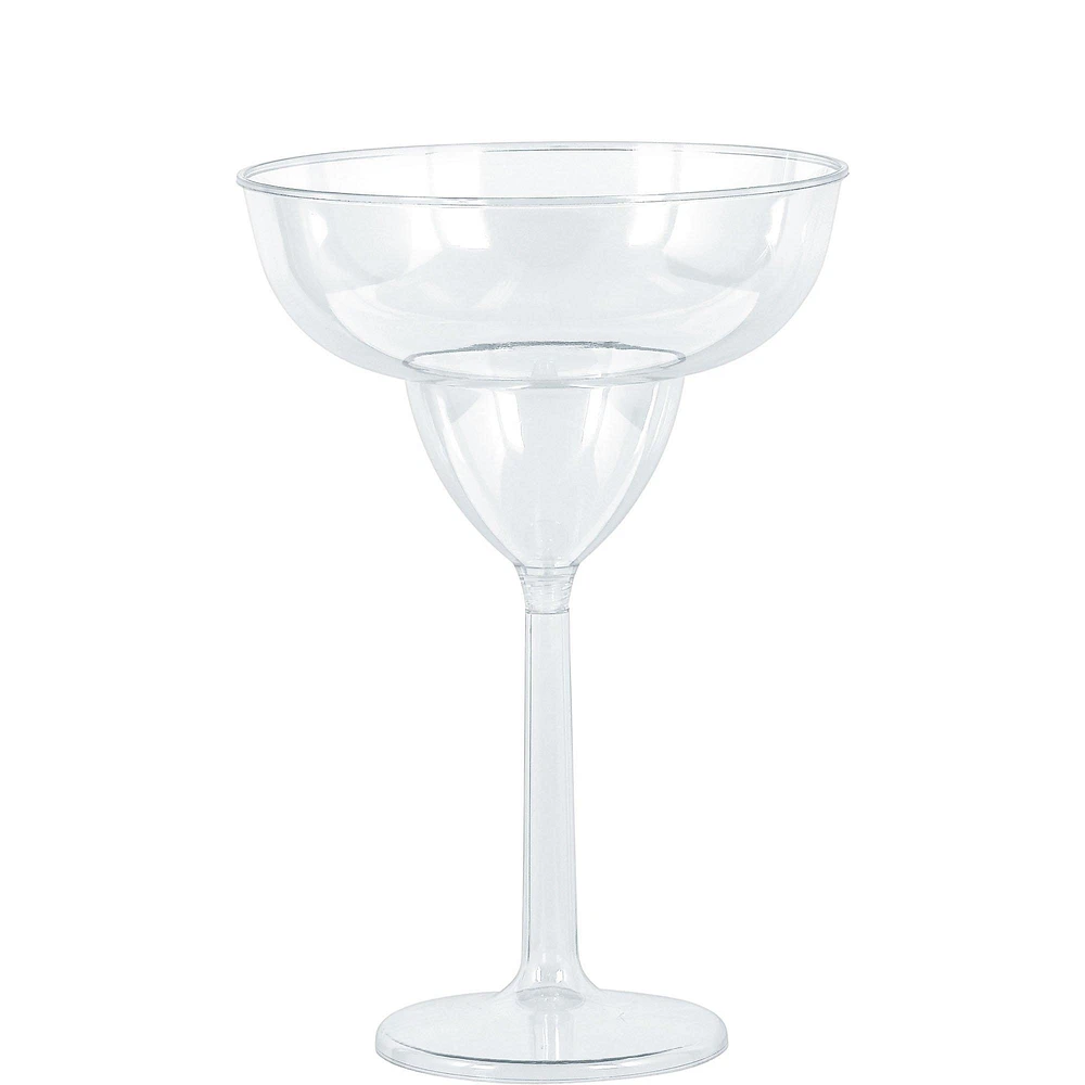 Jumbo Clear Plastic Margarita Glasses, 30oz, 4ct