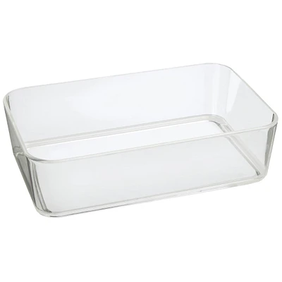 Clear Acrylic Guest Towel Caddy, 5.3in x 8.6in
