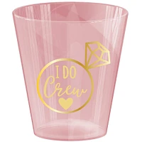 Pink Plastic I Do Crew Shot Glasses, 2oz, 40ct