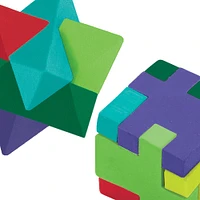Pixel Party Puzzle Cube Erasers, 1.1in, 12ct