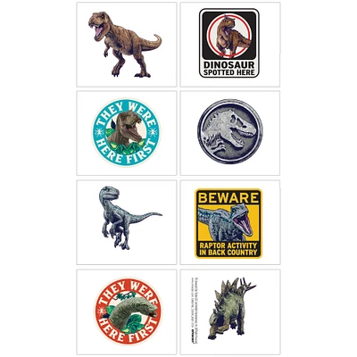 Jurassic World Temporary Tattoos, 1 Sheet, 8pc