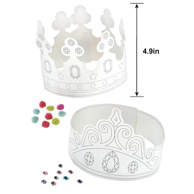 Color Your Own Crown Kit, 12pc