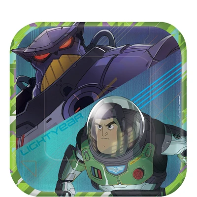 Lightyear Square Paper Dessert Plates, 7in, 8ct