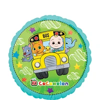 CoComelon School Bus Round Foil Balloon, 18in