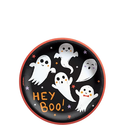 Spooky Friends Halloween Paper Dessert Plates, 6.75in, 50ct