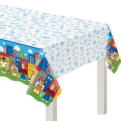 Party Town Plastic Table Cover, 54in x 96in