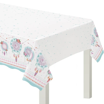 Free Spirit Boho Plastic Table Cover, 54in x 96in