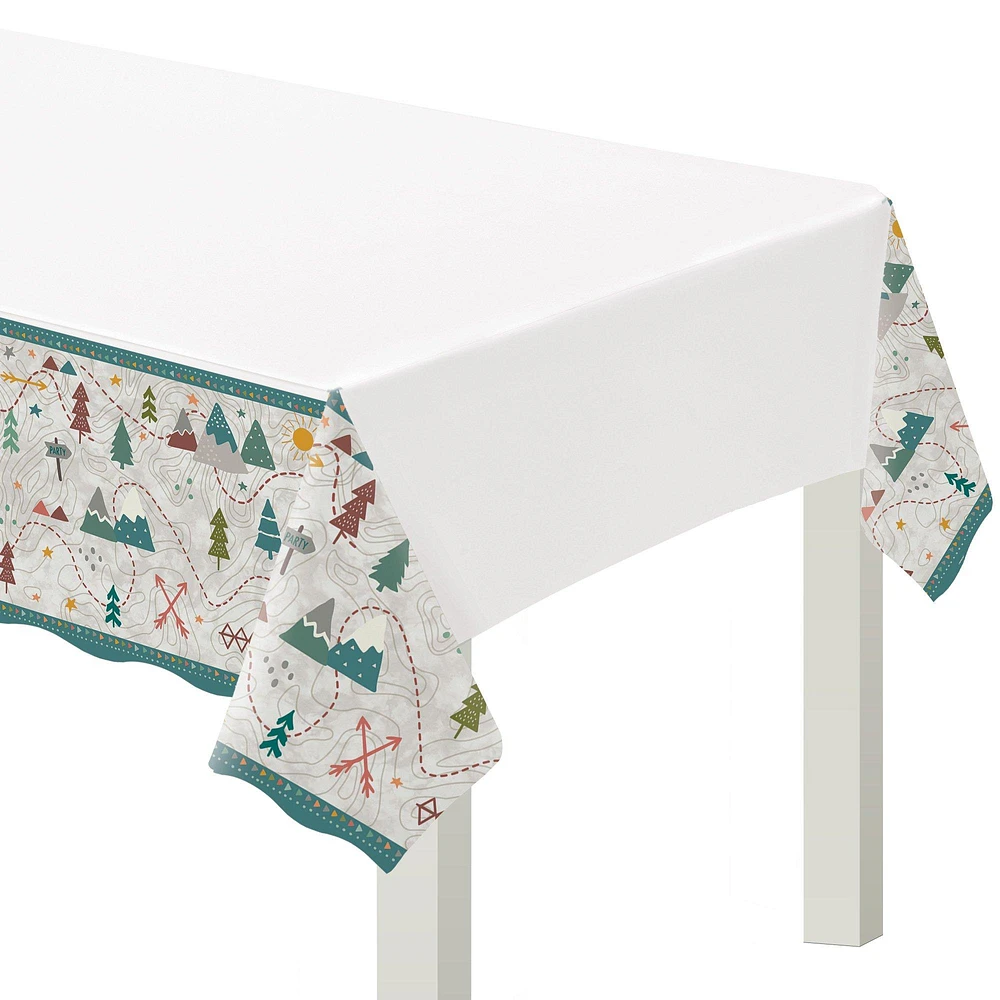 Wilderness Plastic Table Cover, 54in x 96in