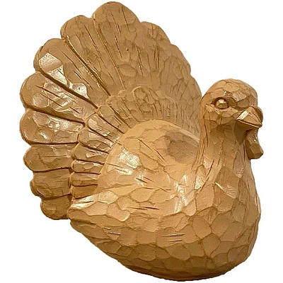 Wood-Look Turkey Resin Decoration, 6in