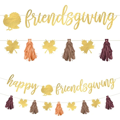 Happy Friendsgiving Banner Set, 6ft, 2pc