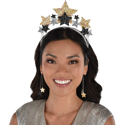 Glitter Dangling Star Headband