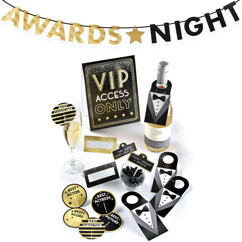 Metallic Awards Night Cardstock Buffet Decorating Kit, 18pc