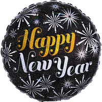 Prismatic Happy New Year Foil Balloon, 18in - New Year Pizzazz