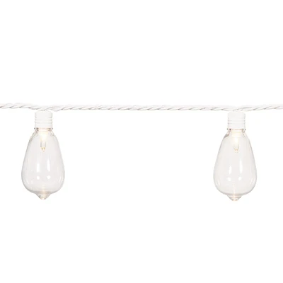 Warm White Incandescent Edison Bulb String Lights, 40 5mm Bulbs, 24ft