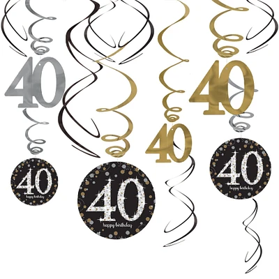 Sparkling Celebration 40th Birthday Decorating Kit Deluxe