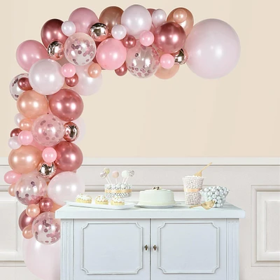 Giant Metallic Gold & Pink Sweet 16 Room Decorating Kit