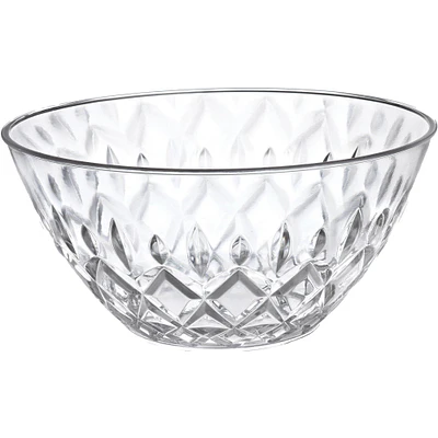 Crystal Cut Acrylic Serving Bowl