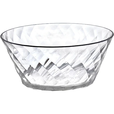 Diamond Cut Acrylic Bowl