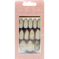 Bride to Be Faux Nail Set, 24pc