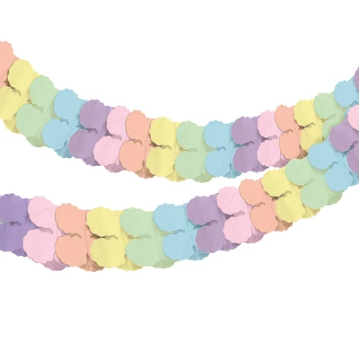 Pastel Paper Garland, 12ft