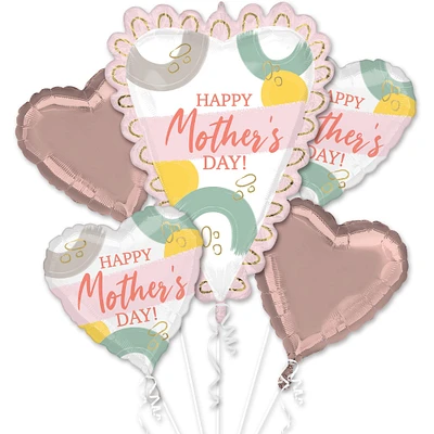 Sketch Happy Mother's Day Foil Balloon Bouquet, 5pc