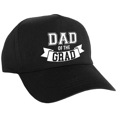 Black & White Grad Dad Baseball Cap