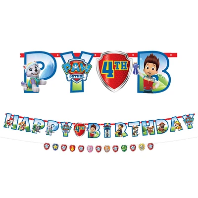 PAW Patrol Cardstock Birthday Banner Kit, 2ct