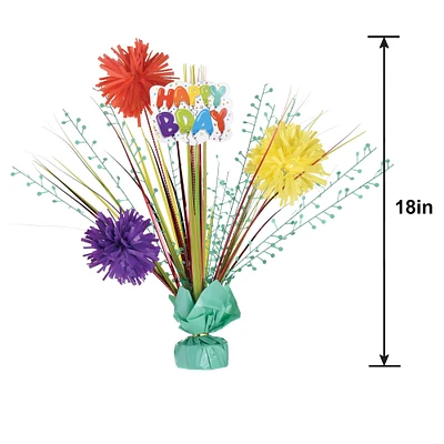 Balloon Birthday Celebration Spray Centerpiece, 18in