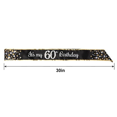 60th Birthday Sash - Sparkling Celebration