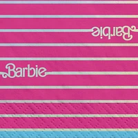 Metallic Malibu Barbie Paper Lunch Napkins, 6.5in, 16ct