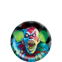 Creepy Carnival Black Light Reactive Paper Dessert Plates, 6.75in, 20ct