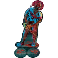 AirLoonz Creepy Carnival Clown Foil Balloon, 28in x 52in