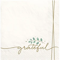 Simply Thankful Paper Dinner Napkins, 8in, 40ct