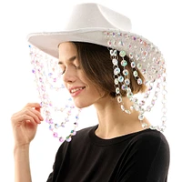 Iridescent Jewel White Cowboy Hat