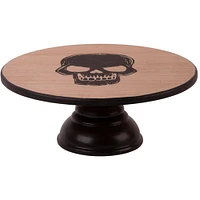 Skull Fiberboard Cake Stand, 10in x 4in