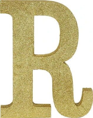 Glitter Gold Mrs. & Mrs. MDF Table Sign Kit, 7pc