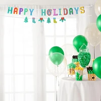 Happy Holidays & Icons Felt Banner Set, 2pc, 6ft