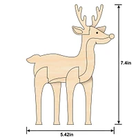 Wooden Reindeer Holiday Painting Craft Kit