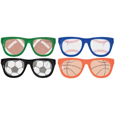 Sporty Plastic Glasses, 24ct