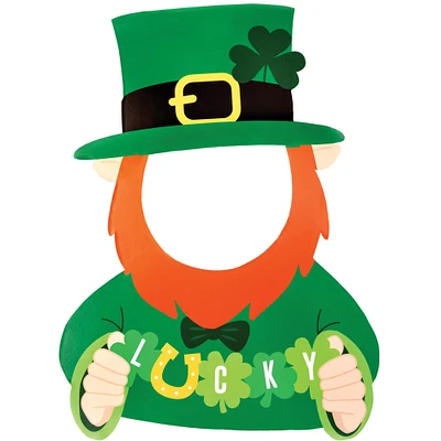 St. Patrick's Day Leprechaun Cutout Photo Prop