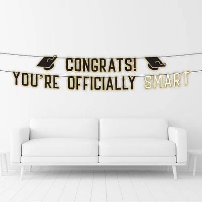 You're Officially Smart Graduation Letter Banner Set, 12ft, 2pc