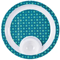 Summer Boho Melamine Chip & Dip Tray, 14.3in