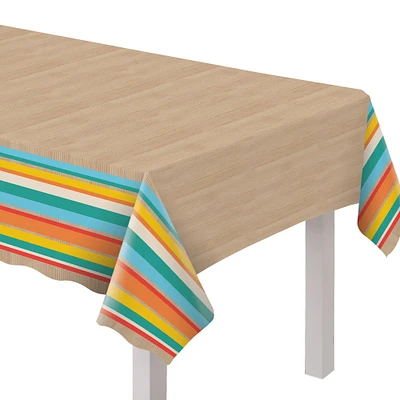 Beach Life Plastic Table Covers, 54in x 84in, 3ct