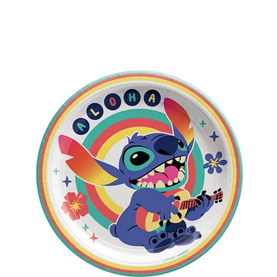 Stitch Aloha Dessert Plates, 7in, 8ct - Disney Lilo & Stitch