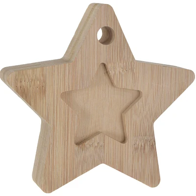 Star Bamboo Balloon Weight, 5.49in x 5.25in, 5.9oz