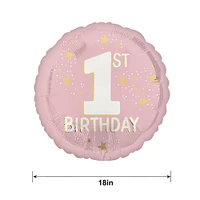 1st Birthday Foil Balloon, 18in