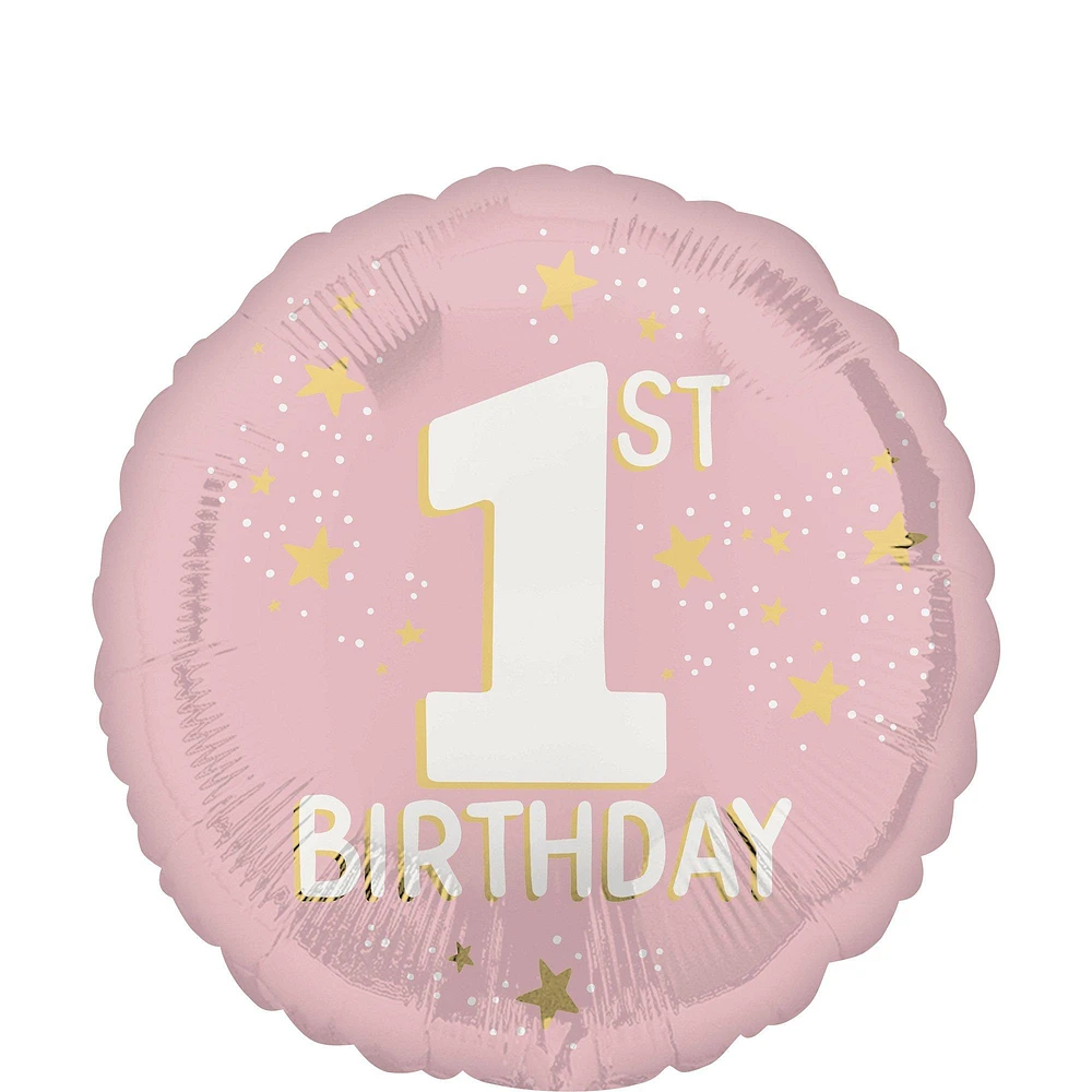 1st Birthday Foil Balloon, 18in